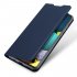 DUX DUCIS for Samsung A21s A51 5G Magnetic Protective Case Bracket with Card Slot Leather Mobile Phone Cover blue