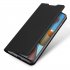 DUX DUCIS for Samsung A21s A51 5G Magnetic Protective Case Bracket with Card Slot Leather Mobile Phone Cover blue