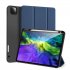 DUX DUCIS for iPad Pro 11  2020 Fall Resistant Leather Protective Case with Pen Holder Smart Stay Cover blue