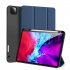 DUX DUCIS for iPad Pro 12 9 2020 Fall Resistant Smart Stay Cover Leather Protective Case with Pen Holder  blue