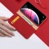DUX DUCIS for iPhone 11 pro MAX 2019 Luxury Genuine Leather Magnetic Flip Cover Full Protective Case with Bracket Card Slot red