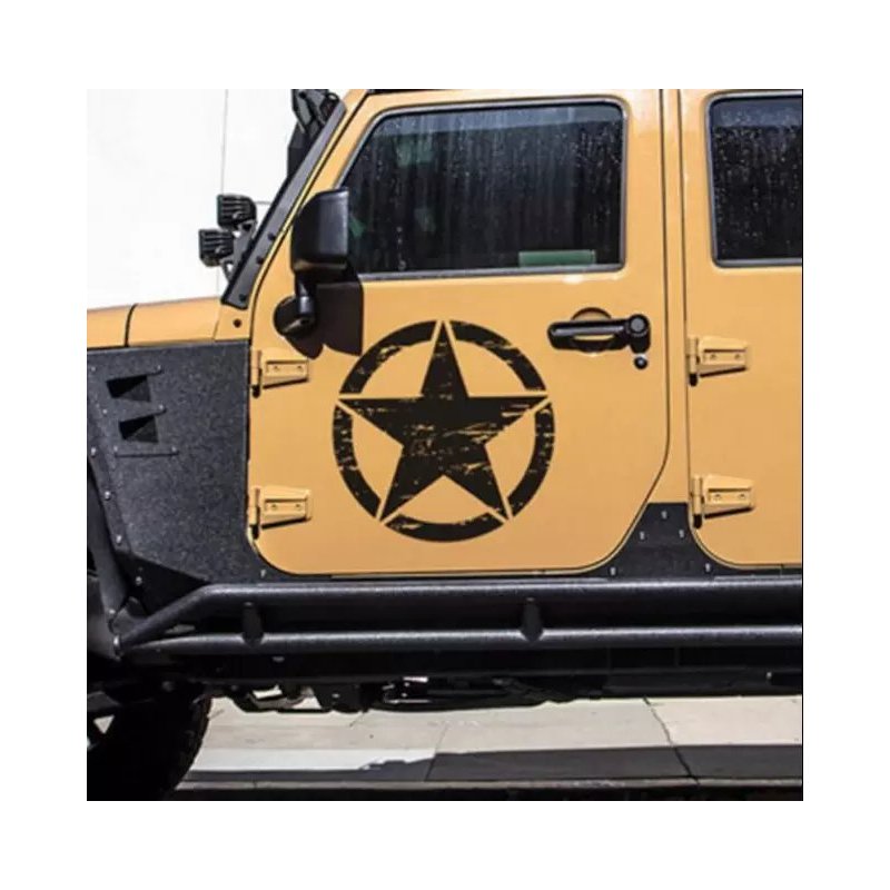 50cm Big Stickers on Cars Army Star Distressed Decal for Jeep Sticker Large Vinyl Military Hood Graphic