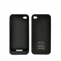 Slim Battery Case for iPhone 4 / 4S - 1500mAh (Black)