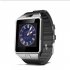 DZ09 Smart Watch Bluetooth Positioning Mobile Phone Card Pedometer Anti Lost Wearable Device black