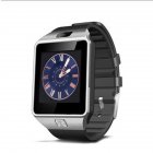 DZ09 Smart Watch Bluetooth Positioning Mobile Phone Card Pedometer Anti Lost Wearable Device black