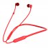 Dacom L06 HD Sound Neckband Magnetic Bloototh Earphone Wireless Sport Headphones Bass in Ear Stereo Headset Buds red