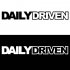 Daily Driven Letters Sticker Unique Reflective Funny Car Decals black