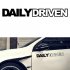Daily Driven Letters Sticker Unique Reflective Funny Car Decals White
