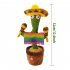 Dancing  Cactus  Toys Plush Singing Cactus Toy Home Decoration Children Playing Toy Mexican style English song battery version