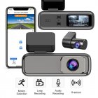 Dash Cam 2K WiFi Car Camera Super Night Vision Dashcam G-Sensor 24 Hours Parking Monitor Video Recorder as shown