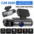 Dash Cam 3 16 inch Dual lens Driving Recorder Front Inside Camera G sensor HD Night Vision Wide angle Car Dvr Black