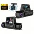 Dash Cam 3 Channel Front Rear Inside 1080P Car Dvr Dashboard Camera with IR Night Vision Loop Recording Black