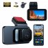 Dash Cam Front And Rear 1080P High definition WiFi Dual Dash Camera For Cars PSTIG APP Infrared Night Light Y02 Camera