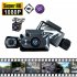 Dash Cam Front Rear Inside 3 Channel Dash Camera 3 0 Inch Ips Screen Parking Monitor Video Recorder Loop Recording Black