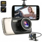Dash Cam with full HD recording  4 inch screen rear parking camera  and G sensor keeps a log of your journey so you re protected on the roads