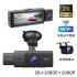 Dash Camera Front And Rear View Car Camera Monitor System Dash Camera Night Vision 3 Channel 2K Dash Cam WIFI Large Wide Angle Recorder For Car As shown in the 