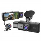 Dash Camera Front and Rear View Car Camera Monitor System Dash Camera Night Vision