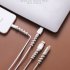 Data  Cable  Protective  Cover Mobile Phone Charging Cable Anti breaking Threaded Silicone Sleeve random