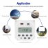 Dc 12v Lcd Digital Timer Programmable Time Week Date Display Energy saving Timer With Memory Function English 12v