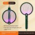 Dc3000v Foldable Electric Mosquito Racket Usb Rechargeable Mosquito Killer Fly Swatter Bug Zapper With Uv Light Ordinary White