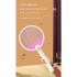 Dc3000v Foldable Electric Mosquito Racket Usb Rechargeable Mosquito Killer Fly Swatter Bug Zapper With Uv Light Upgrade White