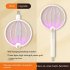 Dc3000v Foldable Electric Mosquito Racket Usb Rechargeable Mosquito Killer Fly Swatter Bug Zapper With Uv Light Upgrade Green