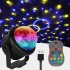 Dc5v 2a Led Projector Stage Light Colorful Remote Control Night Light For Disco Ktv Show Party Lighting Pentagram yellow light