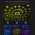 Dc5v 2a Led Projector Stage Light Colorful Remote Control Night Light For Disco Ktv Show Party Lighting Pentagram yellow light