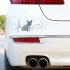 Decal French Bulldog Heartbeat 3D Vinyl Car Window Bumper Sticker  Photo Color