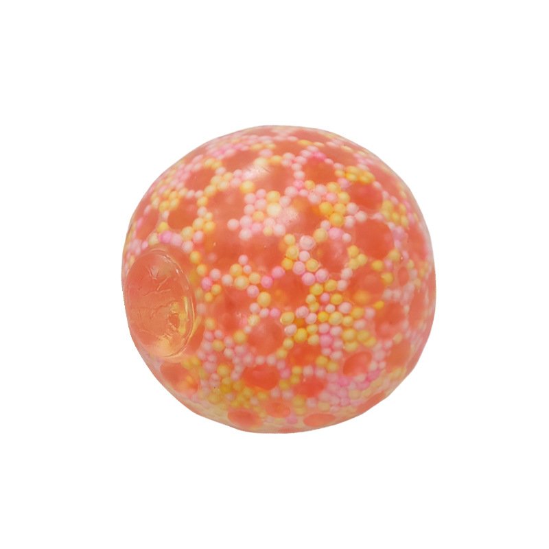 Decompress Vent Ball Stress Ball Squeeze Relax Jelly Beads Colourful Toy Hand Anti-stress Relief Pressure Ball Orange