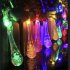 Decorate your garden  house  terrace  or bar with this colorful 4 5 meter LED light string that features 30 water drop shaped lights  