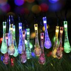 Decorate your garden  house  terrace  or bar with this colorful 4 5 meter LED light string that features 30 water drop shaped lights  