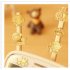 Decoration Sticker 24k Gold plated Mobile Phone Anti radiation Computer Sticker color