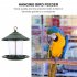 Decorative Hanging Feeder Outdoor  Garden  Decor Bird Food  Container Bird  Food  Holder green Size  16 5 16 5 19 5