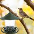 Decorative Hanging Feeder Outdoor  Garden  Decor Bird Food  Container Bird  Food  Holder green Size  16 5 16 5 19 5