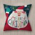 Decorative Polyester Peach Skin Christmas Series Printing Throw Pillow Cover 4  45 45cm