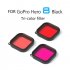 Deep Diving Lens Filters for Gopro Hero 8 Waterproof Housing Case Filter Kit Camera Accessories  red