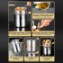 Deep Fryer Pot  Stainless Steel Frying Pan With Strainer Basket  Glass Lid  Handle  Home Kitchen Cooking Tools For Frying Fish  Shrimp  Chicken  Fries 1 3L pot 