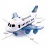 Deformation Aircraft Inertia Toys With Music Light Simulation Passenger Plane Track Alloy Car Model Toys For Kids Gifts Police