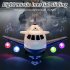 Deformation Aircraft Inertia Toys With Music Light Simulation Passenger Plane Track Alloy Car Model Toys For Kids Gifts Engineering