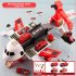 Deformation Aircraft Inertia Toys With Music Light Simulation Passenger Plane Track Alloy Car Model Toys For Kids Gifts Engineering