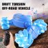 Deformation Off Road Vehicle Stunt Torsion RC Car Racing 2 4 G Rechargeable Battery Children RC Toys blue