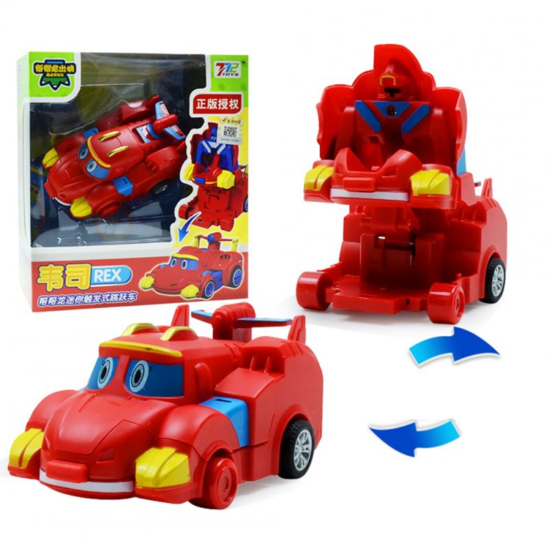 Deformation Robot Cartoon Mini Transformation Toys for Kids Boys Girls Weiss