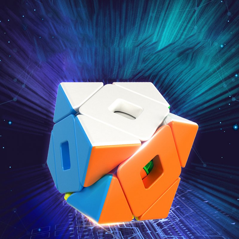 Demon 3x3 Double Oblique Magic Cube Toys for Kids Stress Reliever colors