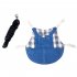 Denim Jacket Coat With Harness Leash Costume Clothes Pet Supplies For Rabbit Guinea Pig Hamster M size  yellow sports hat