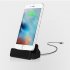 Desk Charger Charge and Sync Stand for IPhone 7 6s plus 6s 6 6plus 5s 5 Desktop Iphone Charger Black