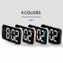 Desk Digital Clock RGB Display Alarm Clock With Ambient Lighting Night Lamp Electronic LED Time Display USB Powered Electronic Desktop Clocks For Bedroom Bedsid