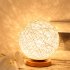 Desk Lamp Creative Bamboo Rattan Night Light USB Power Supply Table Lamp Bedroom Bedside Home Art Decorations For Children s Rooms Bedroom Living Room Dormitori