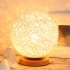 Desk Lamp Creative Bamboo Rattan Night Light USB Power Supply Table Lamp Bedroom Bedside Home Art Decorations For Children s Rooms Bedroom Living Room Dormitori