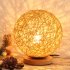 Desk Lamp Creative Bamboo Rattan Night Light USB Power Supply Table Lamp Bedroom Bedside Home Art Decorations For Children s Rooms Bedroom Living Room Dormitori